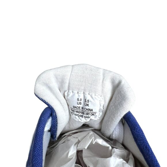 Bradford Exchange Disney Women Sneakers Mickey and Minnie Wearable Art Blue Sz 5 - Picture 7 of 8